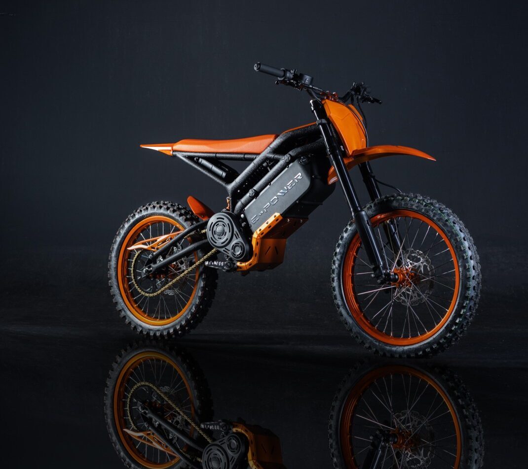 SkyLeap electric dirt bike for adults — emoto and electric off road bike by E-Power and LithoVolt